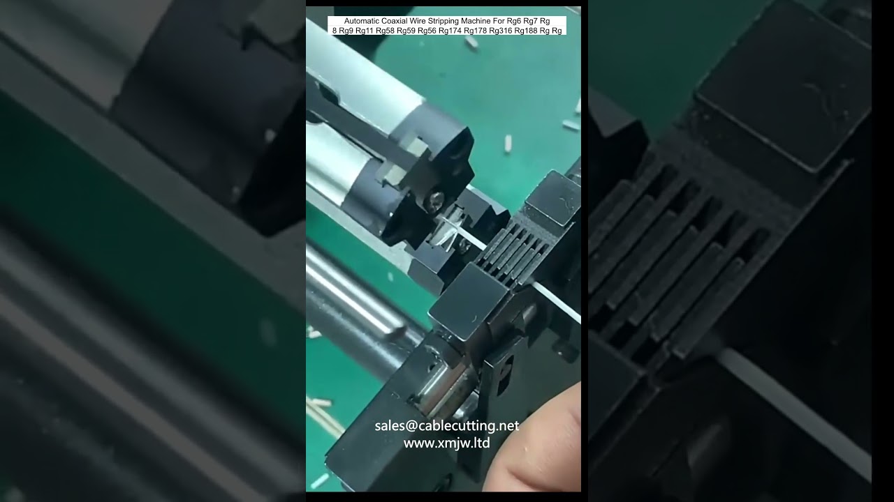 Automatic Coaxial Wire Stripping Machine for RG-6, RG-7, RG-8, RG-9, RG-11, RG-58, RG-59, RG-56, RG-174, RG-178, RG-316