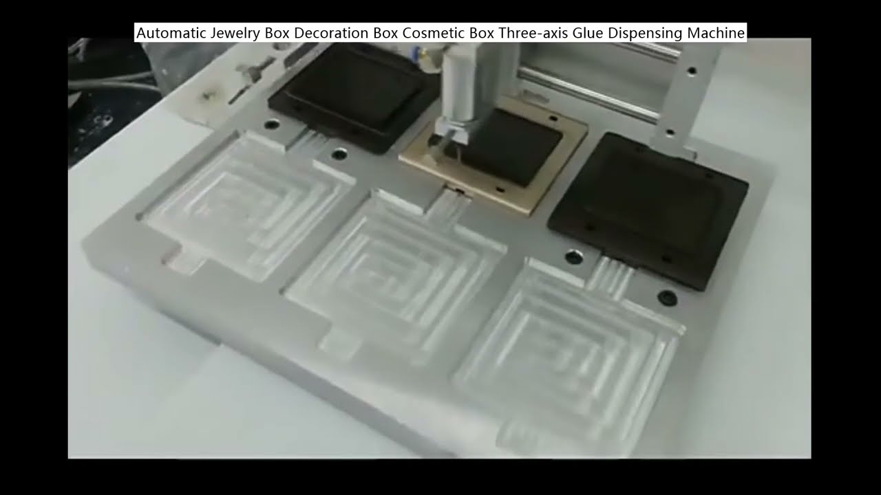 Automatic 3-Axis Glue Dispensing Machine for Jewelry, Cosmetic, and Gift Boxes