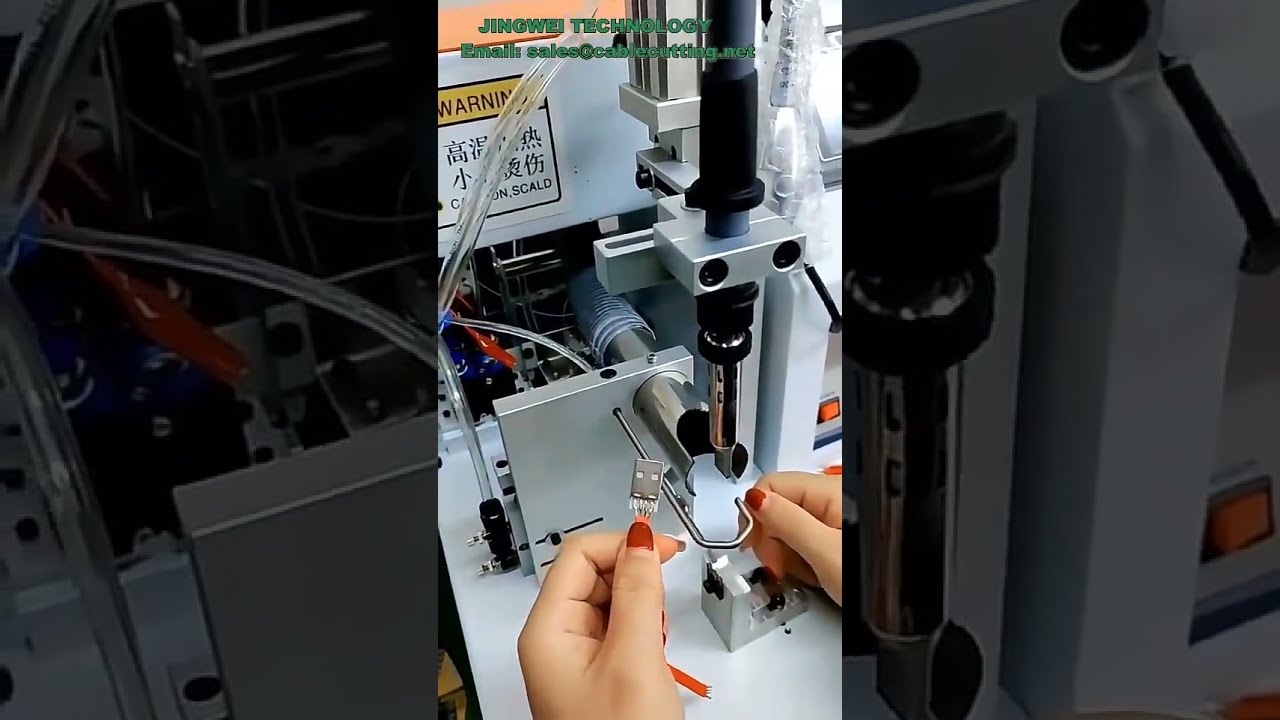 Semi-Automatic Soldering Machine for USB Data Cable Making