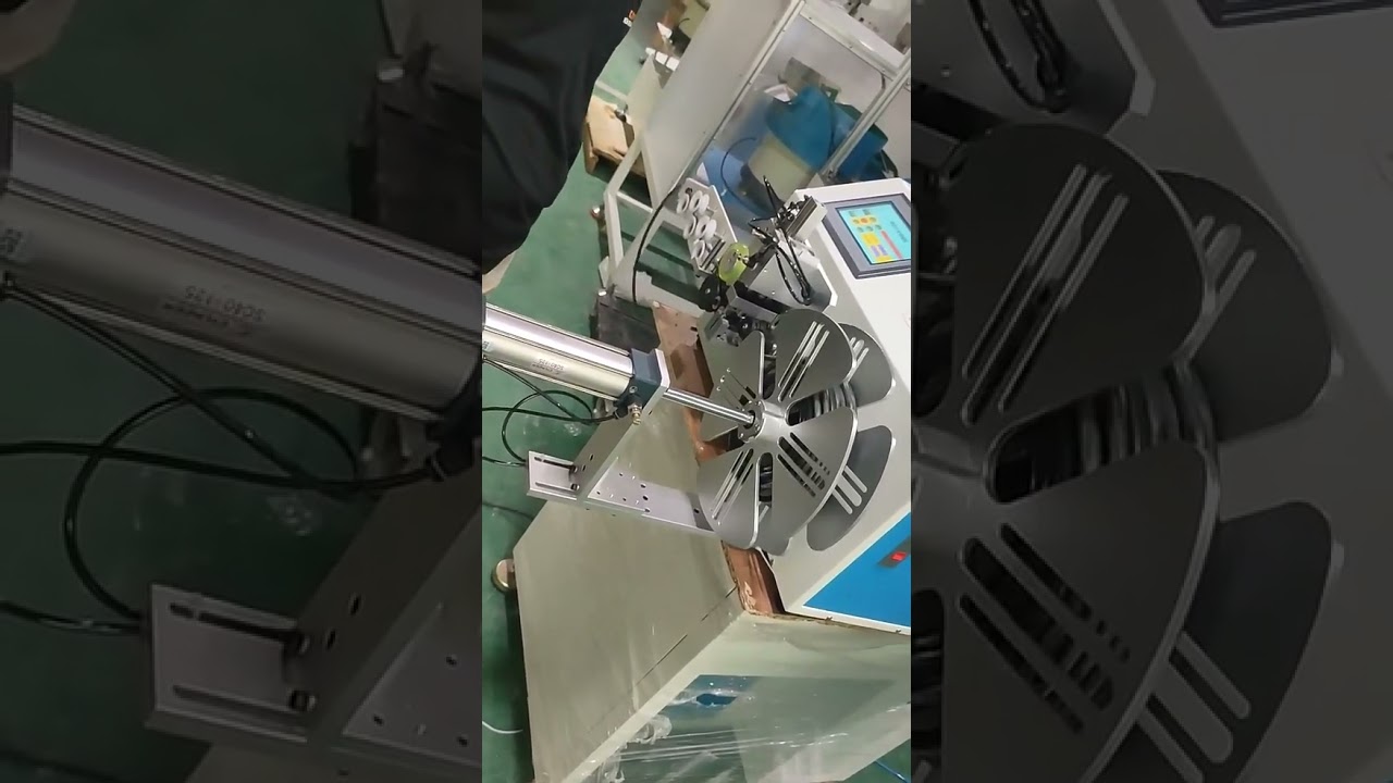 Meter Counting Winding & Tie Wire Machine   Copper Cable Stripping, Winding, Coiling #machine