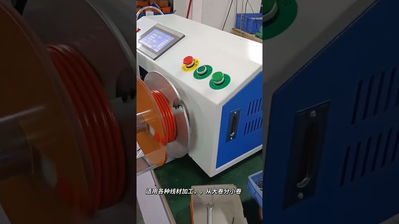 Automatic Meter Counting, Traversing, Wire Winding, Cutting & Coiling Machine