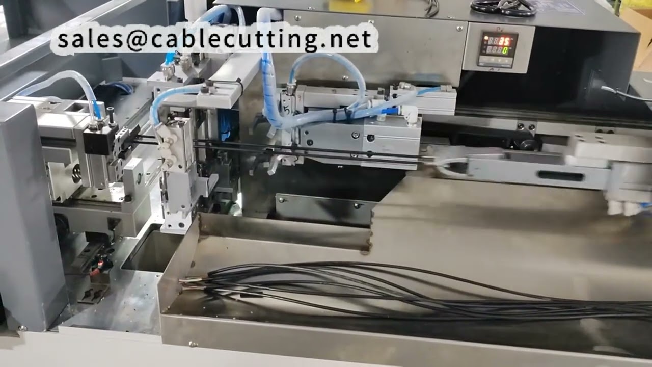 Round Jacket Cable Crimping and Tinning Machine 6-Core, Dual Output Demo