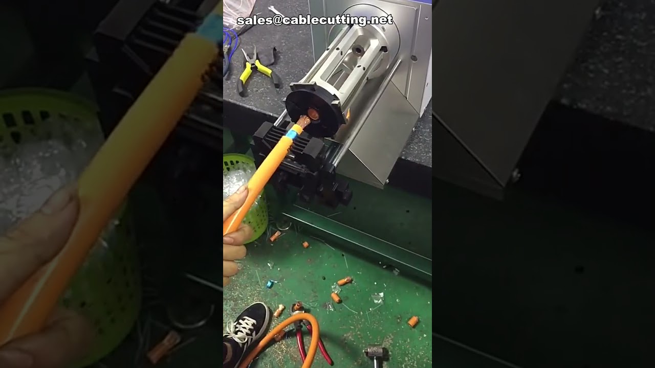 Line Stripping Equipment,High Temperature Line Maker,Cable Rotary Stripper mp4