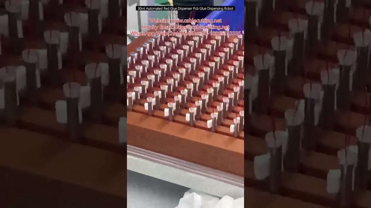 30ml Automated Red Glue Dispenser PCB Glue Dispensing Robot