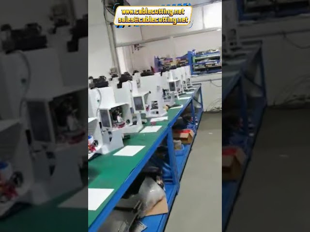 Automated Fiber Connector Assembly Machine for Wire Cutting, Stripping, and Ferrules Crimping