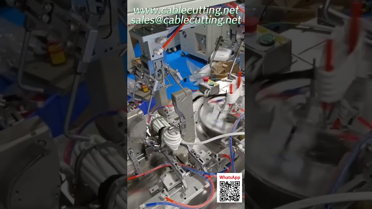 Automatic Wire Cutting and Stripping Machine with 8 Spindles