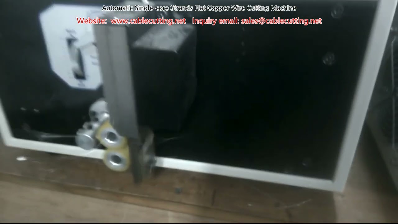 Automatic Single core Strands Flat Copper Wire Cutting Machine