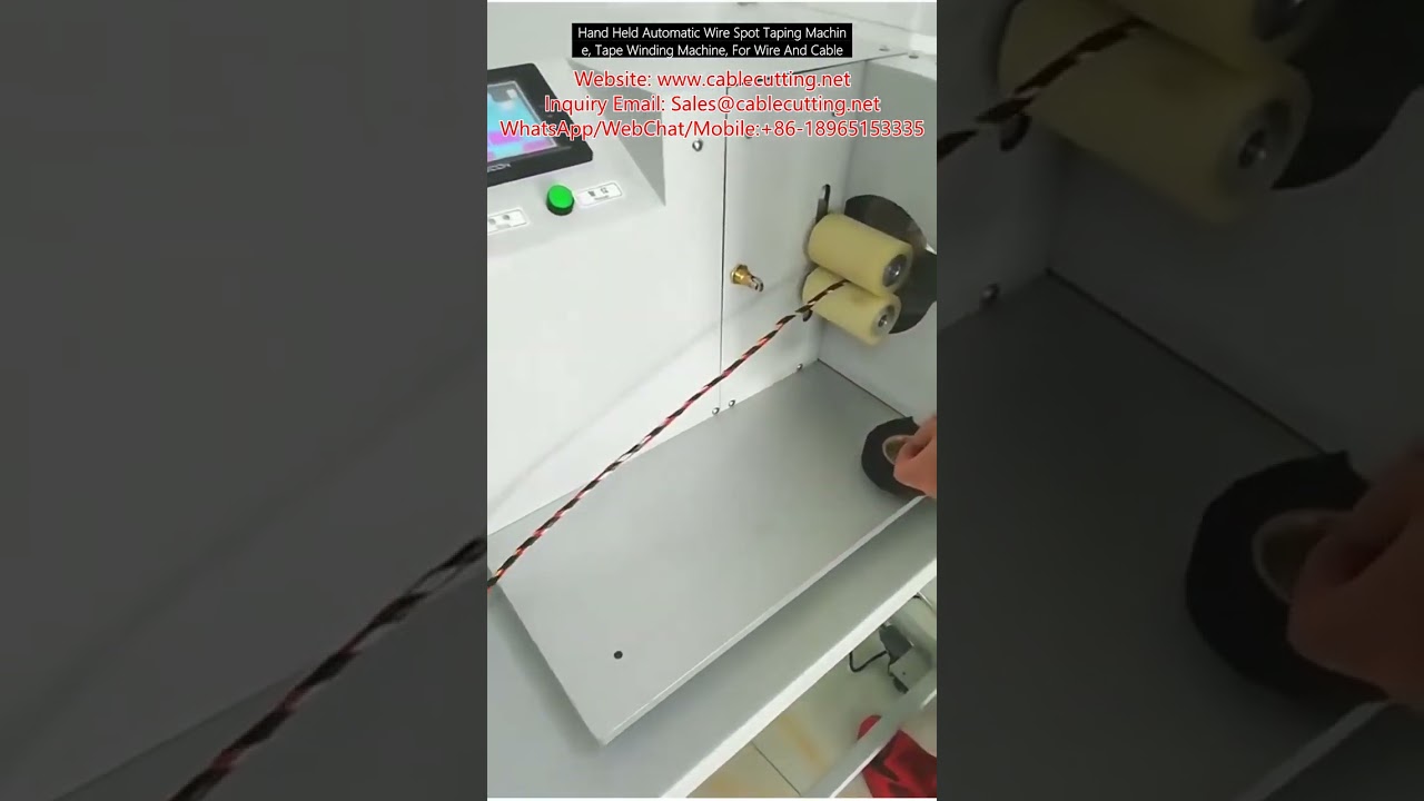 Hand Held Automatic Wire Spot Taping Machine, Tape Winding Machine, For Wire And Cable