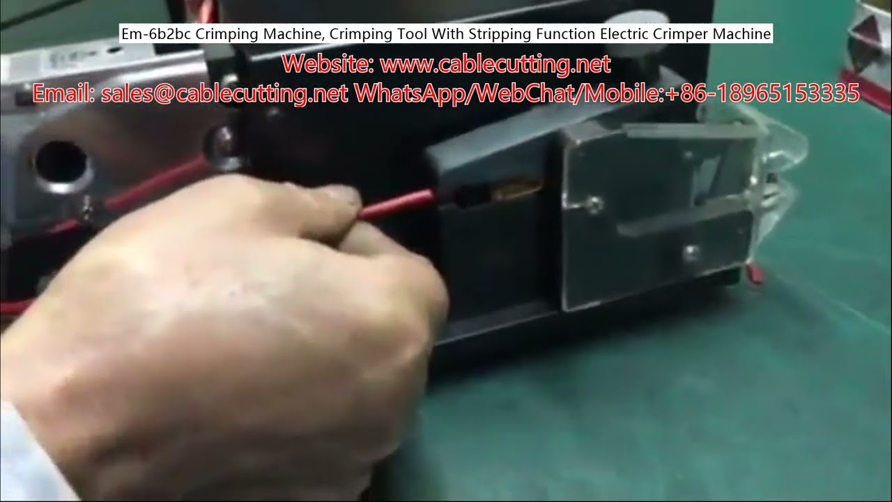 EM-6-B-2-BC Crimping Machine with Stripping Function, Electric Crimper Tool