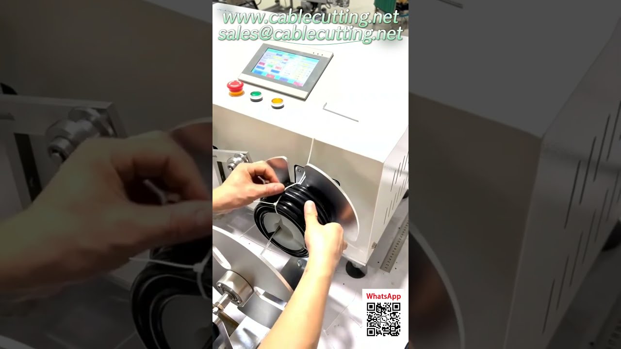 Automatic Air Hose Coiling Machine with Metering, Traversing & Cutting