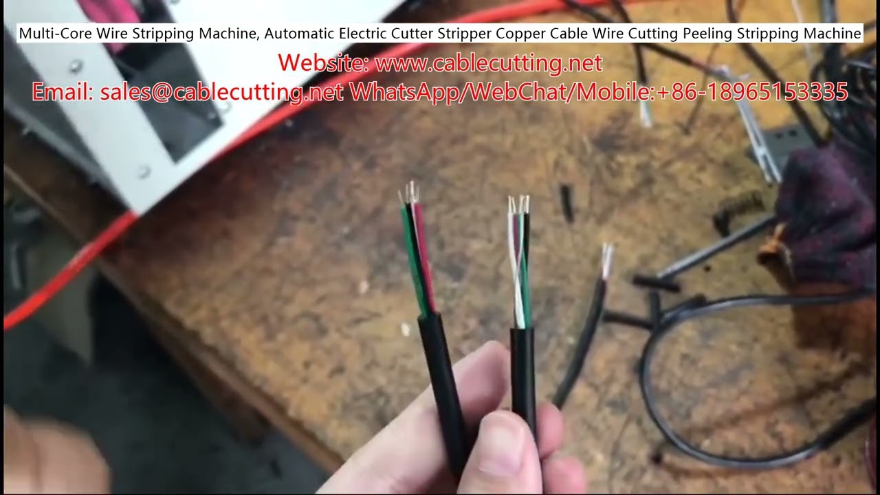 Multi-Core Wire Stripping Machine, Automatic Electric Cutter Stripper for Copper Cable