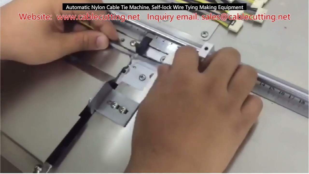 Automatic Nylon Cable Tie Machine, Self-Lock Wire Tying Making Equipment