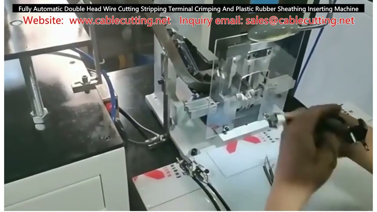 Fully Automatic Double-Head Wire Cutting, Stripping, and Crimping Machine