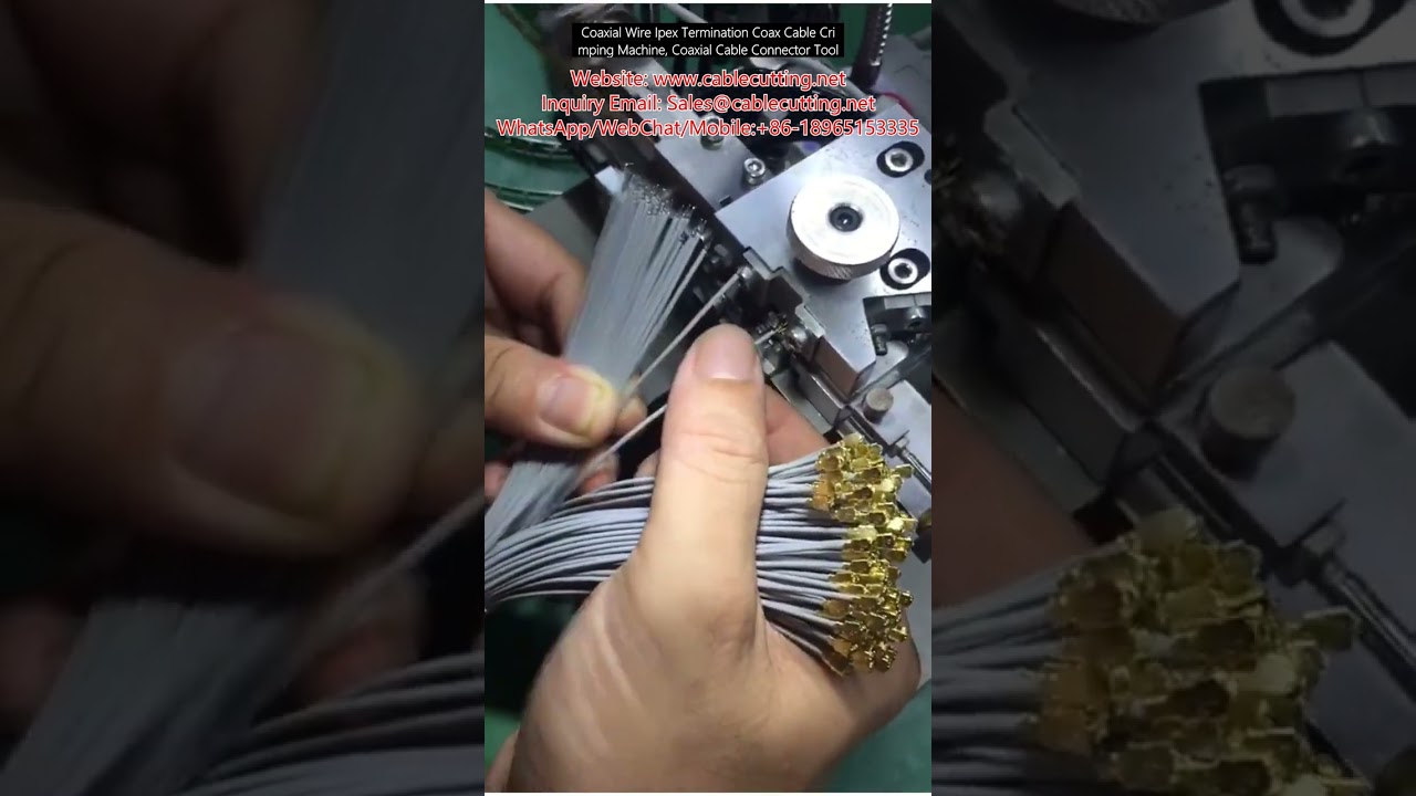 Coaxial Wire Ipex Termination Coax Cable Crimping Machine, Coaxial Cable Connector Tool