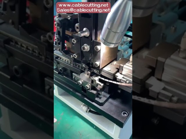 Semiautomatic Wire Stripping and Terminal Crimping Machine with OTP Automatic Peeling