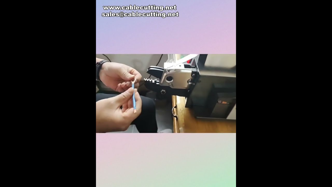 Pure Electric Terminal Wire Crimping Machine with Wire Stripping and Cutting #factory #machine #diy