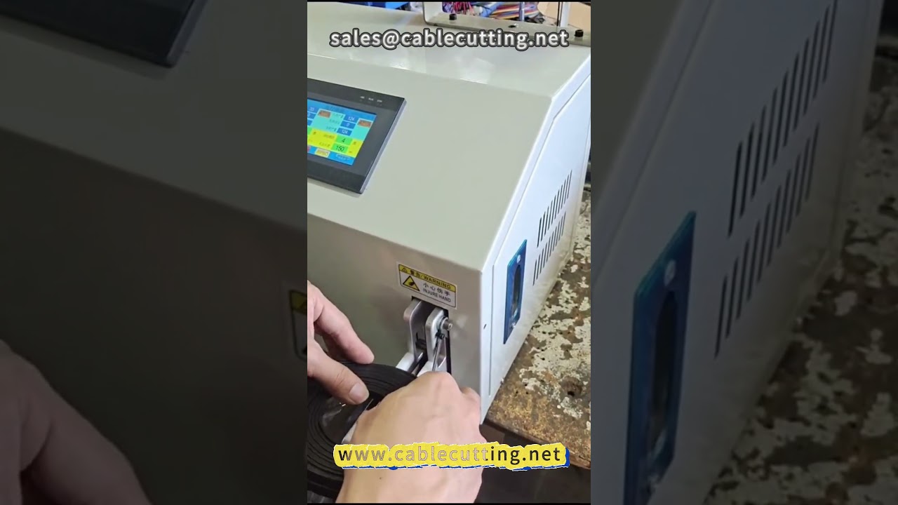 Flat network cable winding machine #Network cable #flat wire #winding and tying machine #wire proces