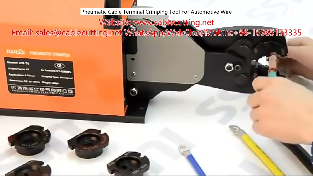 Pneumatic Cable Terminal Crimping Tool for Automotive Wire Processing