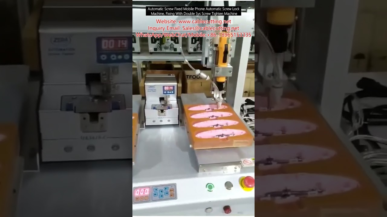 Automatic Screw Lock Machine for Mobile Phone Assembly with Double System Screw Tightening
