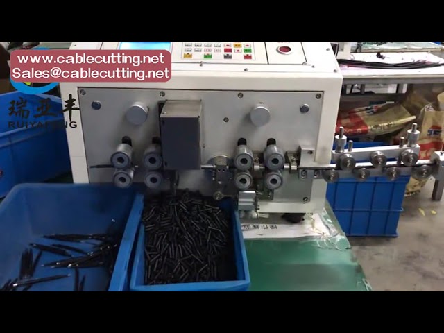 Automatic Wire Cutting and Stripping Machine for Industrial Automation