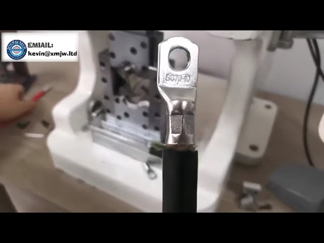 Multi-Function PLC Touch Screen Hydraulic Cable Lugs Crimping Machine 7-70 mm Square Wire Press