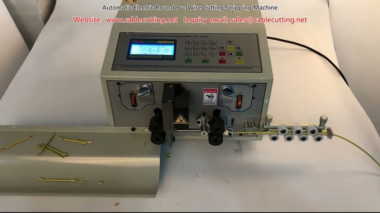 Automatic Electric Round Pvc Wire Cutting Stripping Machine