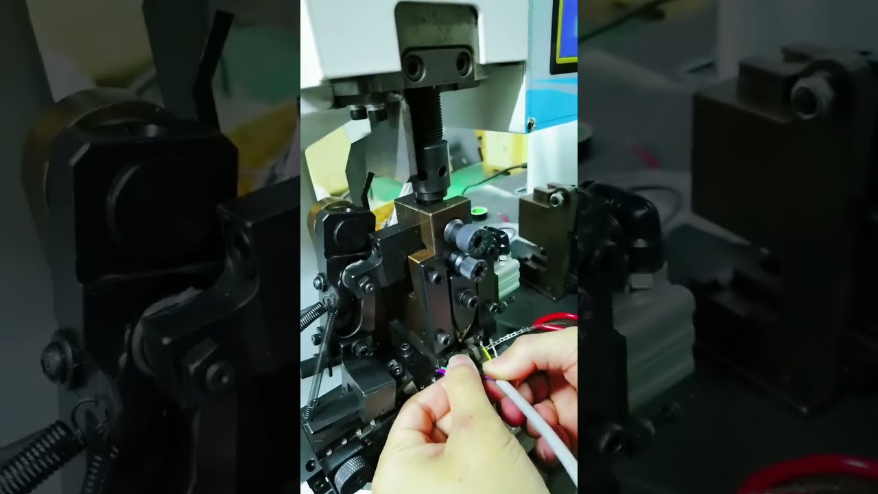 Continuous Strip Terminal Machine for Horizontal Wire Stripping, Crimping, and Termination