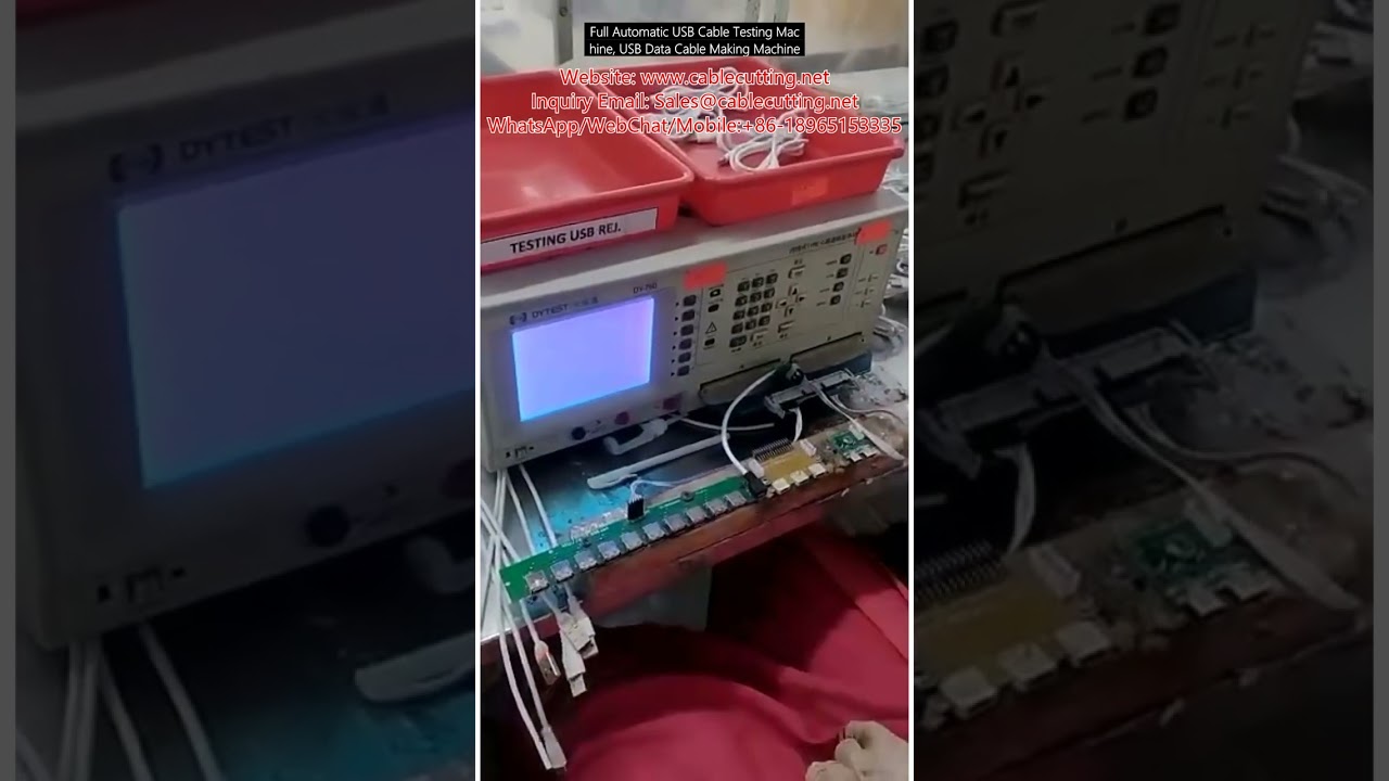 Full Automatic USB Cable Testing Machine & USB Data Cable Making Machine