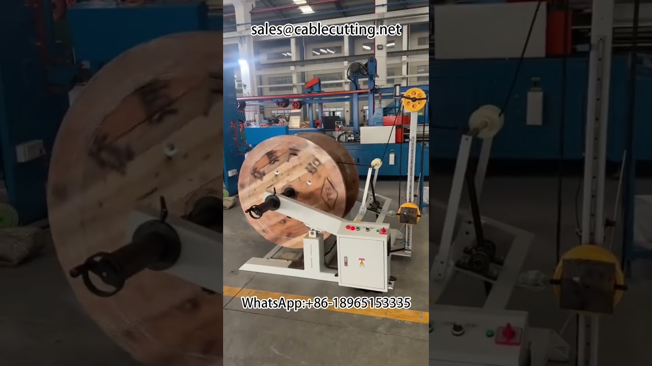 Wire and Cable Winding, Unwinding, and Rewinding Machine for Wire Processing