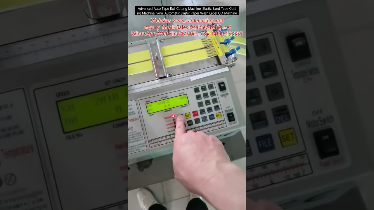 Advanced Auto Tape Roll Cutting Machine, Elastic Band Tape Cutting Machine, Semi Automatic Elastic P