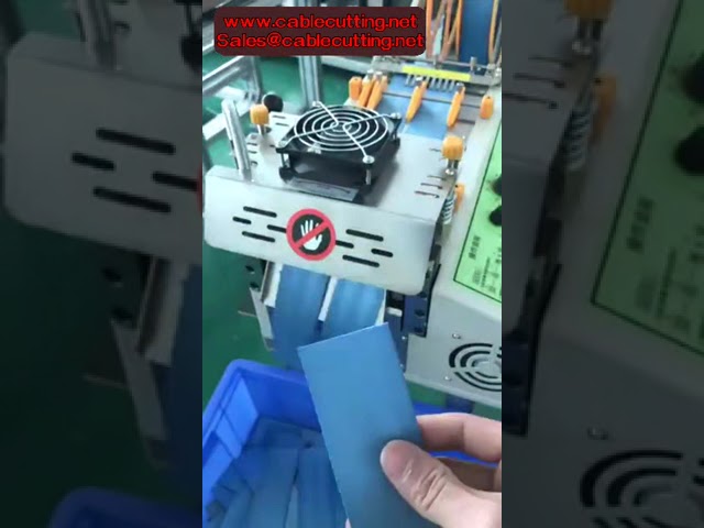 Automatic Computer Cloth Belt Tape Cutting Machine Cold Knife Magic Sticker Tube Zipper Elastic Cutt