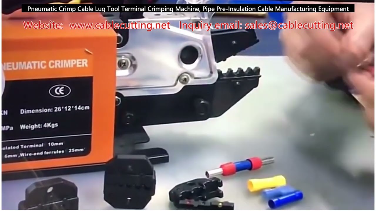 Pneumatic Crimp Cable Lug Tool Terminal Crimping Machine