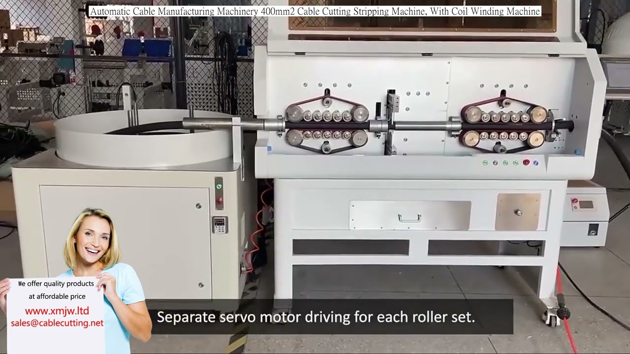 400mm² Cable Cutting and Stripping Machine with Coil Winding Machine