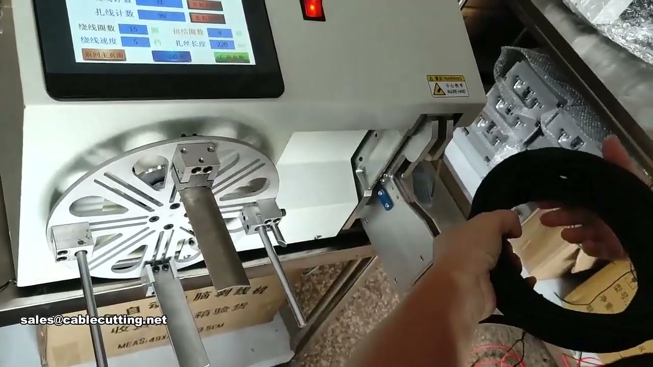 Automatic Feeding and Winding Machine for USB Data Wire Binding