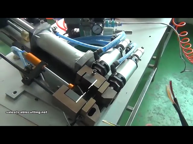 Electric Cable Hot Peeling Machine Pneumatic Braided Wire Heat Stripping Machine
