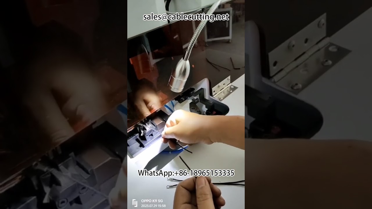 Terminal Stripping and Crimping Machine | Automated Wire Processing System