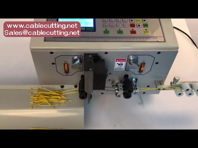 automatic wire cable cutting stripping peeling machine for USB ribbon power cable
