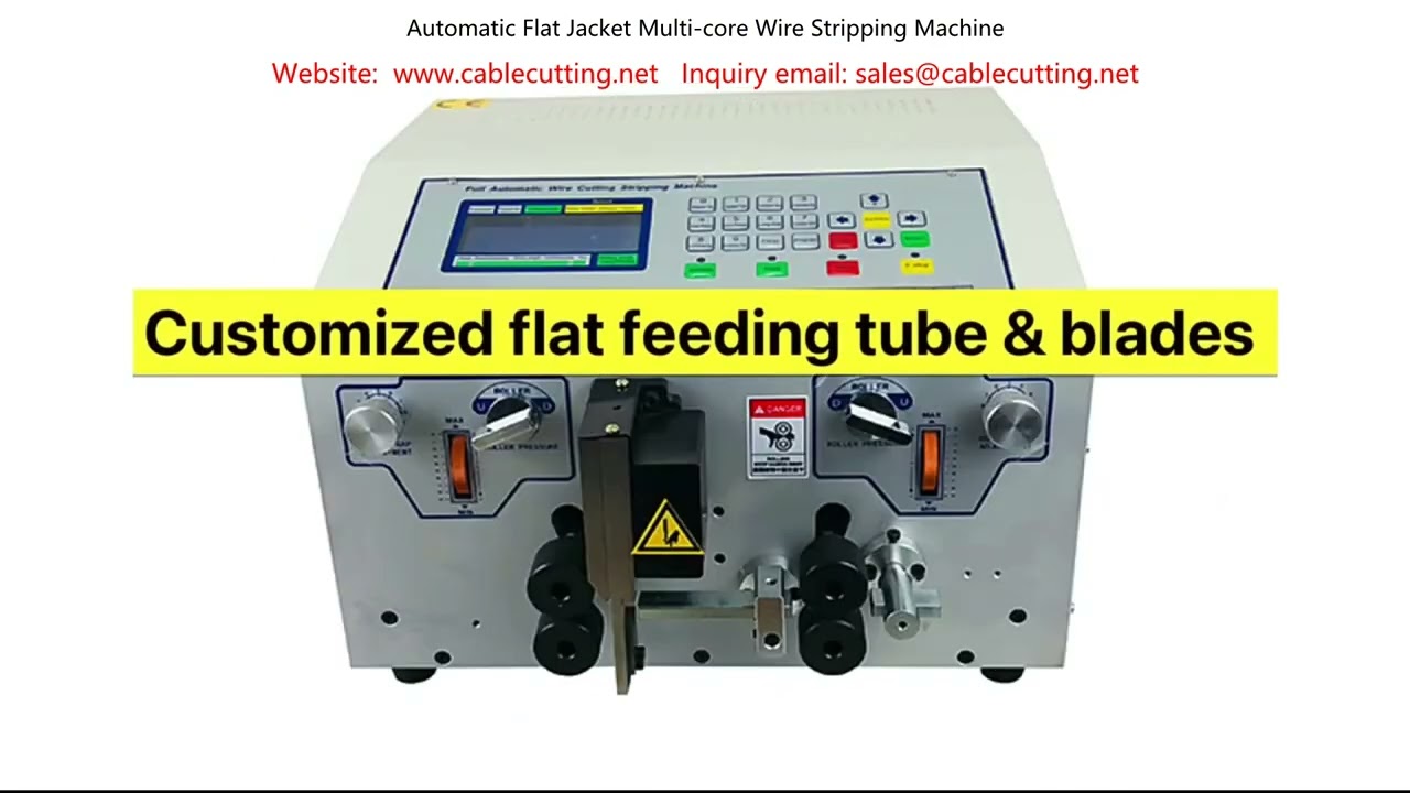 Automatic Flat Jacket Multi-Core Wire Stripping Machine