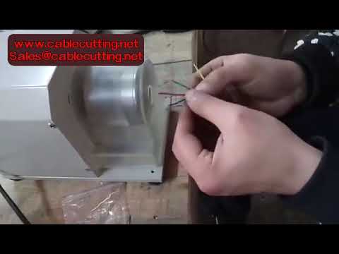 XC-180 Electric Wire Stripping Twisting Peeling Machine, Semi-Auto Insulated Stripper for 1-2mm 4mm²