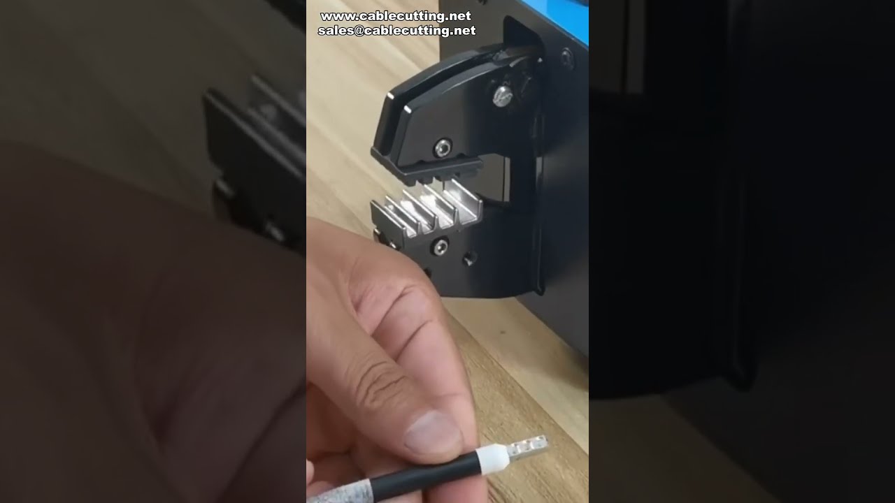 Pneumatic Wire Crimper - Tube Terminal Crimping Machine