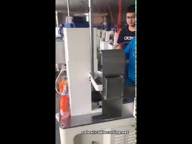 Automatic Cable Cutting, Stripping, Crimping and Waterproof Plug Insert Machine